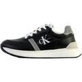Baskets basses enfant Calvin Klein Jeans Basket &agrave; Lacets Jeans Low Cut Lace-Up Noir
