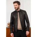 Vestes sur Grenoble : Veste Univers Du Luxe MIGUEL AGNEAU NOIR JUMBO