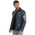 Blouson Daytona Blouson en cuir homme Ref 59583 Bleu