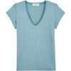 T-shirt Maison Lemahieu T-shirt col V femme lin Ciel