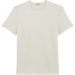 T-shirt Maison Lemahieu T-shirt col rond homme lin Ecru