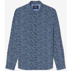 Chemise Le Temps des Cerises Chemise nobel bleu marine &agrave; motif fleuri Bleu