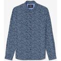 Chemise Le Temps des Cerises Chemise nobel bleu marine &agrave; motif fleuri Bleu