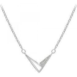 Collier Sc Crystal B4100-ARGENT Argent&eacute;