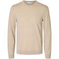 Pull Selected 16094647 TRAY MERINO CREW-OATMEAL MELANGE