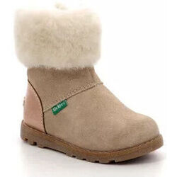 Boots enfant Kickers BOOTS FOURREES NONOFUR CHAMPAGNE Dor&eacute;