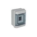 Electricit&eacute; sur Annecy : Coffret vide &eacute;tanche ip65 tableau &eacute;lectrique 1 pi&egrave;ce(s) coffret vide &eacute;tanche ip65 4 modules gris - debflex