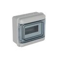 Electricit&eacute; sur Annecy : Coffret vide &eacute;tanche ip65 tableau &eacute;lectrique 1 pi&egrave;ce(s) coffret vide &eacute;tanche ip65 8 modules gris - debflex