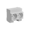 Prise de courant modulaire 2p+t 10/16a 1 pi&egrave;ce(s) double prise courant modulaire 2p+t 10/16a - debflex
