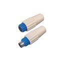 Electricit&eacute; sur Annecy : Fiches coaxiales m&acirc;le/femelle 9.52mm 1 blister(s) de 2 pi&egrave;ce(s) fiches coaxiales m&acirc;le/femelle 9.52mm - ets normand optex