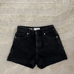 Short Mango Short en jean noir Mango