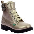 Boots enfant Kickers BOOTS GROOROCK BEIGE CHAMPAGNE Dor&eacute;