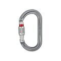 Equipement de protection EPI sur Annecy : Mousquetons ok mousqueton ok screw lock &agrave; vis aluminium, manuel 1 pi&egrave;ce(s) 22 mm 70 g 25 kn &agrave; vis - petzl distribution