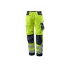 Pantalon kendal pantalon kendal jaune/marine t56 200 - 300 g 7 et plus pantalon 56 polyester / coton 1 pi&egrave;ce(s) classe 2 bleu, jaune - mascot