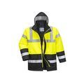 Parka bicolore parka bicolore jaune/noir t2xl 200 - 300 g entre 4 et 6 2xl polyester parka 1 pi&egrave;ce(s) jaune, noir classe 3 - portwest