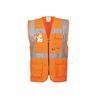 Gilets baudriers executive-berlin gilet executive-berlin orange t4xl gilet 100 - 200 g polyester 7 et plus orange 4xl 1 pi&egrave;ce(s) classe 2 - portwest