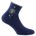Chaussettes Kindy Socquettes en coton motif Oeil plac&eacute; MADE IN FRANCE Bleu