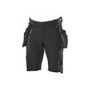Short advanced 200 - 300 g entre 4 et 6 noir 60 bermuda polyamide / &eacute;lasthanne 1 pi&egrave;ce(s) short advanced poches fl noir t60 - mascot