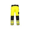 PORTWEST Pantalon pw3 hivis work 300 - 400 g 7 et plus pantalon 54 polyester / coton 1 pi&egrave;ce(s) pantalon pw3 hivis work jaune/noir t54 jaune, noir classe 2 - p