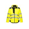 Parka hv t400 entre 4 et 6 100 - 200 g parka xs polyester, polyur&eacute;thane 1 pi&egrave;ce(s) parka hv pw3 jaune/noir txs jaune, noir classe 3 - portwest