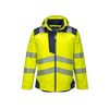 Parka hv t400 entre 4 et 6 3xl 100 - 200 g parka polyester, polyur&eacute;thane 1 pi&egrave;ce(s) parka hv pw3 jaune/marine t3xl classe 3 bleu, jaune - portwest
