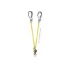 Longe double absorbica y 150cm jaune avec absorbeur d'&eacute;nergie 1.50 m 1 pi&egrave;ce(s) longe double absorbica y 150cm - petzl distribution