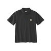 CARHARTT Polo maille piqu&eacute;e contractor's 200 - 300 g noir entre 1 et 3 coton / polyester xs polo 1 pi&egrave;ce(s) polo manches courtes contractor's noir txs - carhar