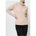 Pull Kebello Pull col Roul&eacute; F, Beige Beige