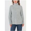 Pull Kebello Pull col Roul&eacute; F, Gris Gris Grenoble