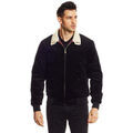 Blouson Harrington Blouson en velours c&ocirc;tel&eacute; noir Noir Grenoble