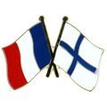 Broches Clj Charles Le Jeune Pin's Drapeaux Jumelage France - Finlande Multicolore