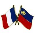 Broches Clj Charles Le Jeune Pin's Drapeaux Jumelage France - Liechtenstein Multicolore Grenoble