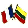 Broches Clj Charles Le Jeune Pin's Drapeaux Jumelage France - Lituanie Multicolore