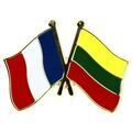 Broches Clj Charles Le Jeune Pin's Drapeaux Jumelage France - Lituanie Multicolore