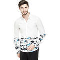 Chemise Guess Chemise homme M64H46 Blanc motif Abstratif