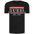 Polo Guess T-Shirt Homme STRIPES Noir M91I55