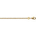 Collier Brillaxis Cha&icirc;ne maille for&ccedil;at 50 cm plaqu&eacute; or Jaune