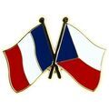 Broches Clj Charles Le Jeune Pin's Drapeaux Jumelage France - R&eacute;publique tch&egrave;que Multicolore