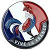 Broches Clj Charles Le Jeune Pin's Coq Bleu Blanc Roge Vive la France Multicolore