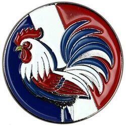 Broches Clj Charles Le Jeune Pin's Coq Bleu Blanc Rouge Multicolore