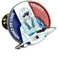 Broches Clj Charles Le Jeune Pin's Arm&eacute;e de l'air France Avion et Pilote Multicolore