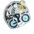 Broches Clj Charles Le Jeune Pin's V&eacute;lo Multicolore Grenoble