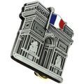Broches Clj Charles Le Jeune Pin's Arc de Triomphe et drapeau Fran&ccedil;ais Gris Grenoble