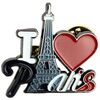 Broches Clj Charles Le Jeune Pin's I Love Paris Rouge
