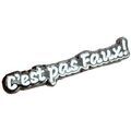 Broches Clj Charles Le Jeune Pin's C'est Pas faux! Blanc Grenoble