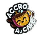 Broches Clj Charles Le Jeune Pin's accro au caf&eacute; Marron