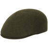 Casquette Chapeau-Tendance Casquette bomb&eacute;e 100% laine T60 Vert