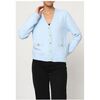 Pull Kebello Pull Cardigan col v F, Ciel