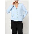 Pull Kebello Pull Cardigan col v F, Ciel