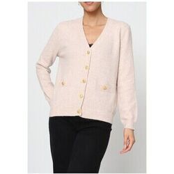 Pull Kebello Pull Cardigan col v F, Beige